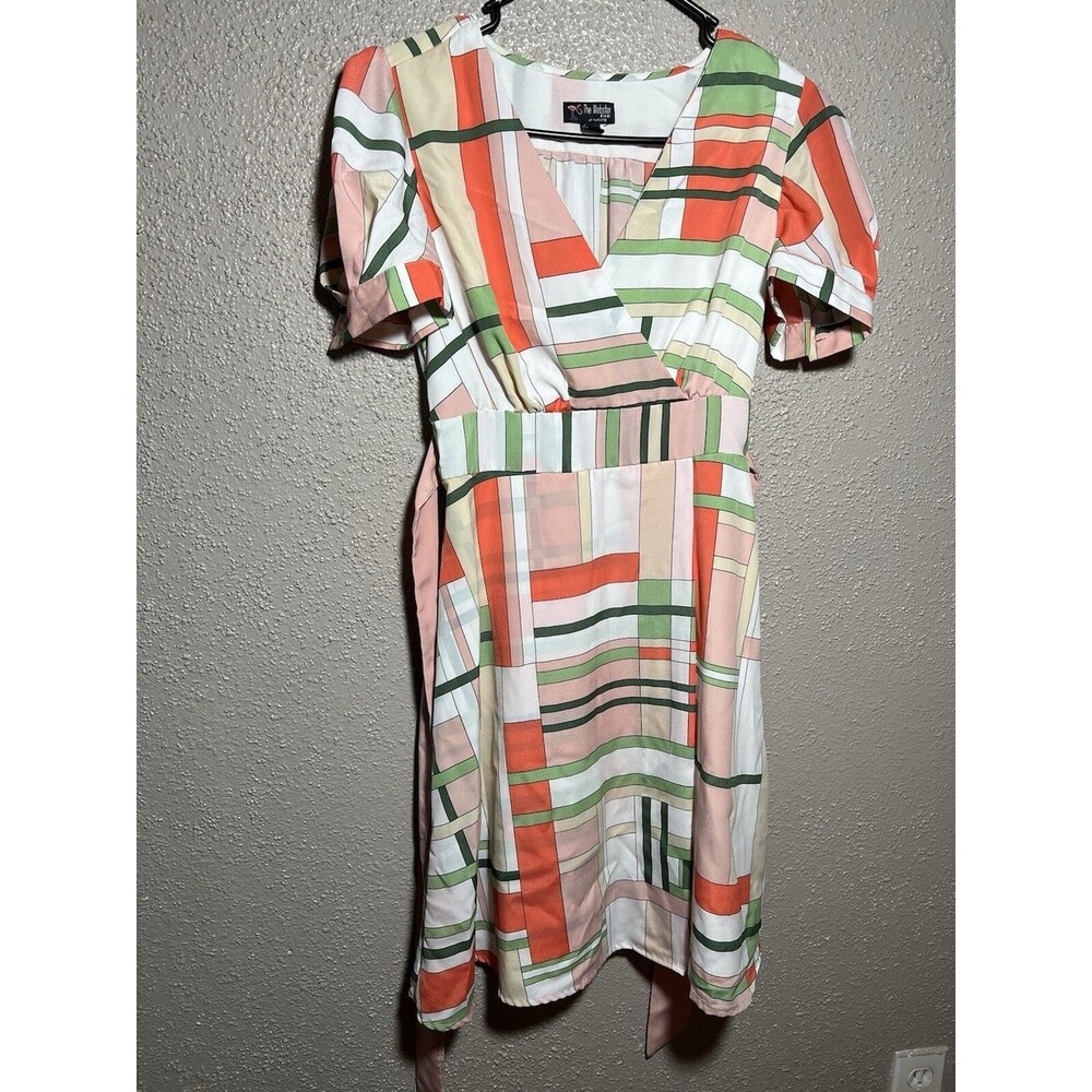 The Webster Miami for Target Sz XS Faux Wrap Puff Sleeve Dress Coquette